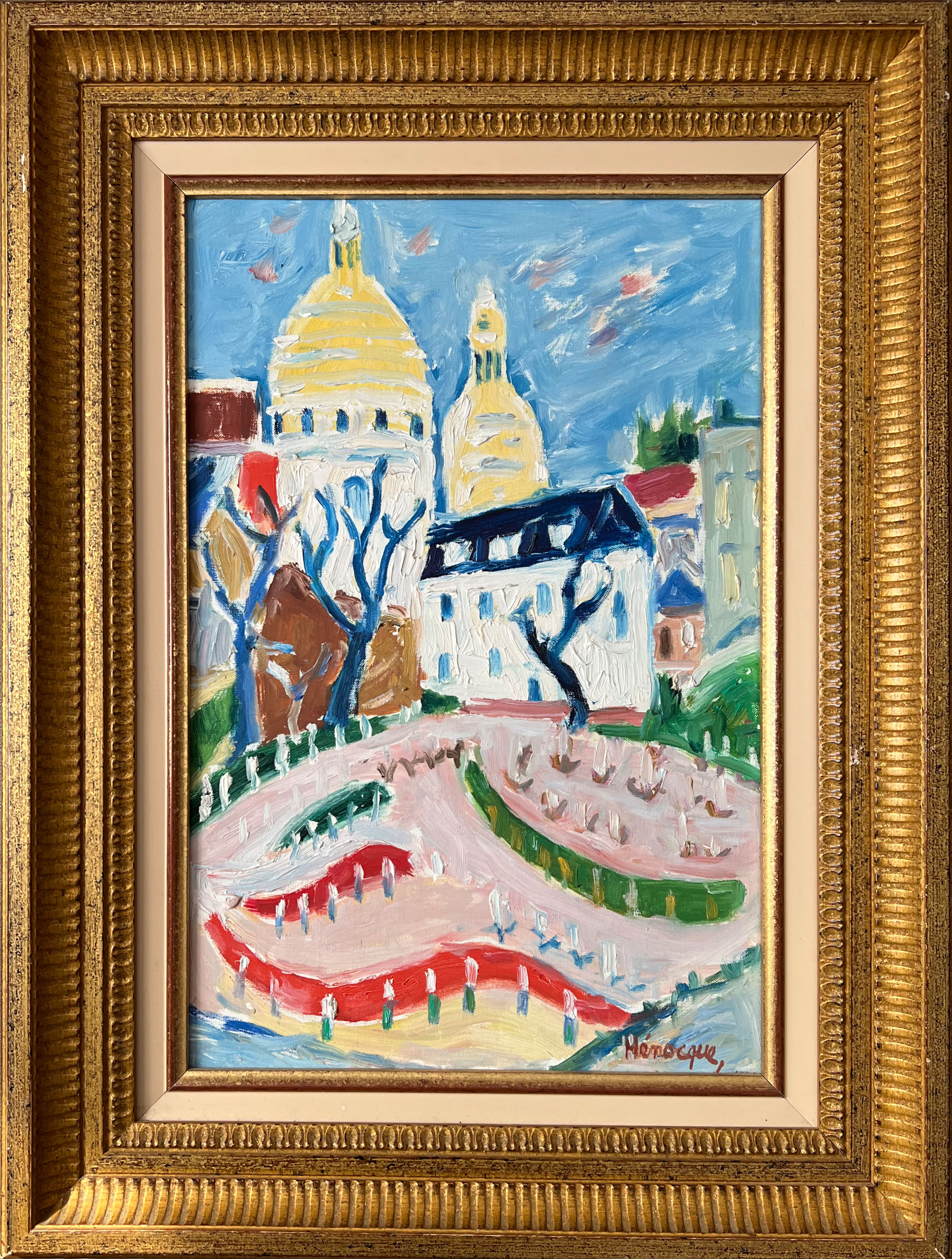 Montmartre, the vineyards.  Oil on canvas . Henocque