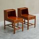 Pair of bedside tables by Nordiska Kompaniet in teak, 1952, by David Rosén.