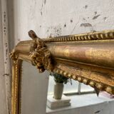 Louis Philippe Flowered Mirror 19th 84x150cm