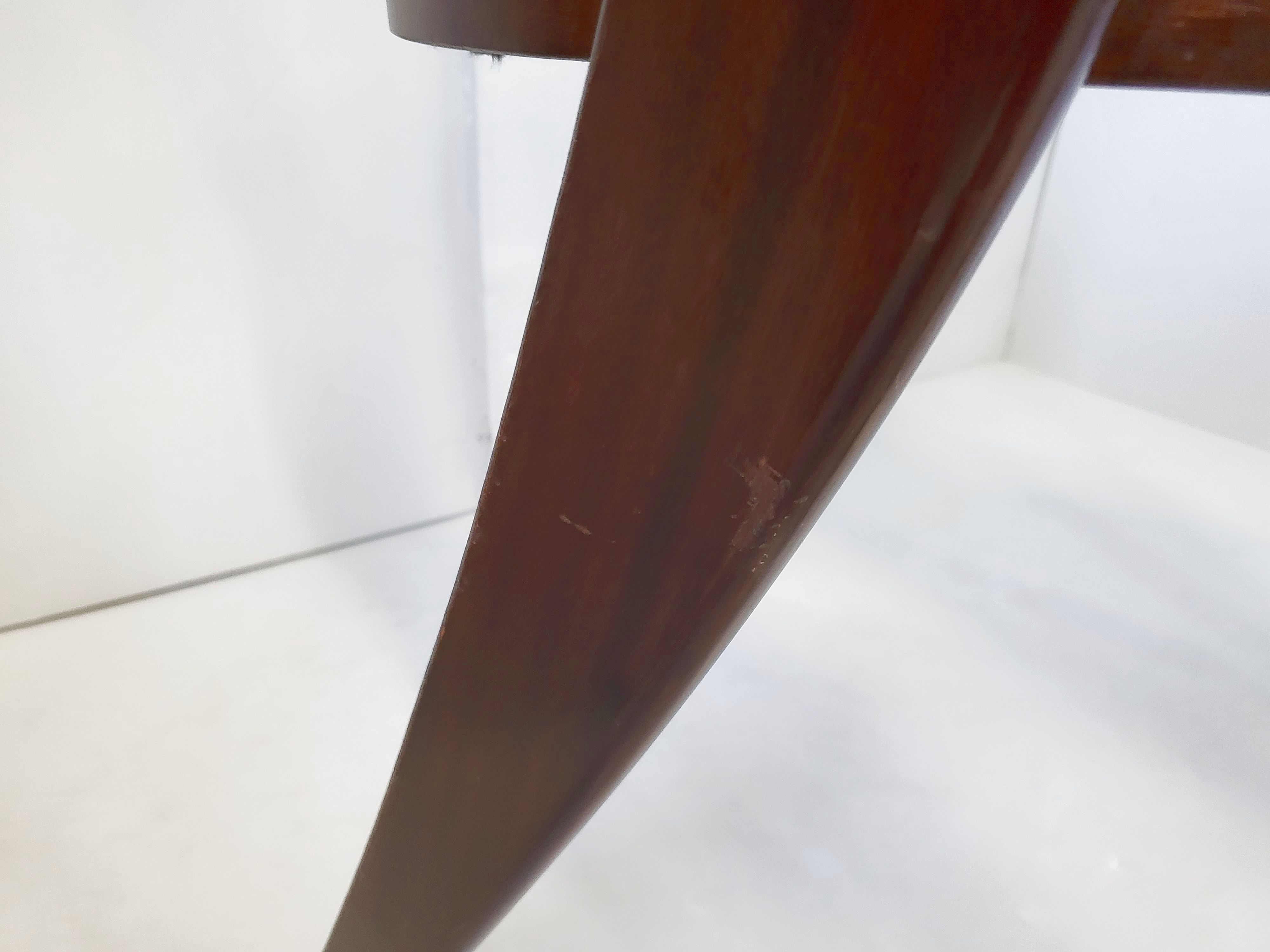 Paire de chaises gondole Baumann vintage 1970