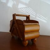 Worker to lay vintage wood