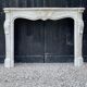 Fireplace in carrara marble around 1880