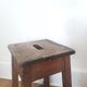 Ancien tabouret d'atelier en bois - 1940
