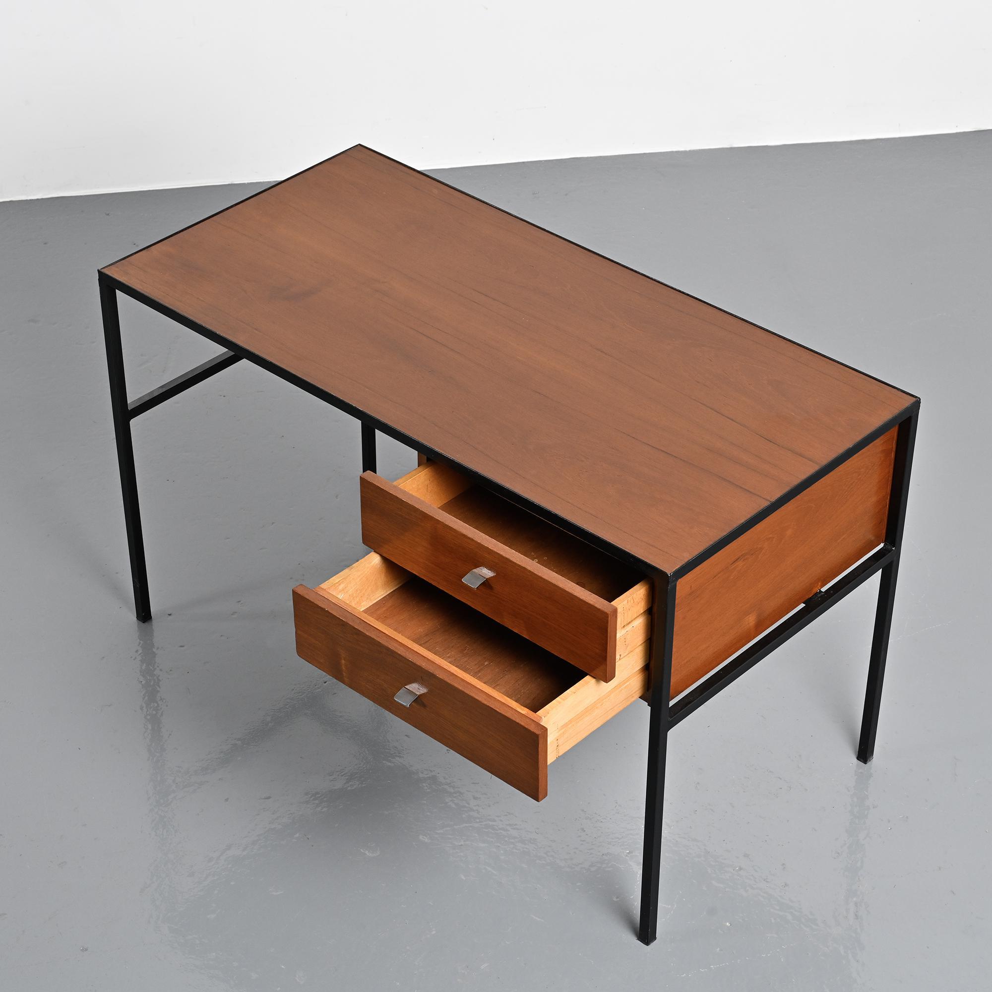 Metal and laminate desk, Meurop, 1960s