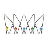 Wall coat rack