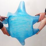 Vintage Large Glass "handkerchief" Planter