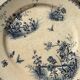 6 flat plates Terre de Fer, 19th century – Digoin & Sarreguemines