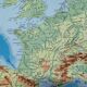 Vintage map of Europe, 1950