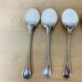 8 dessert spoons Christofle Spatours silver metal