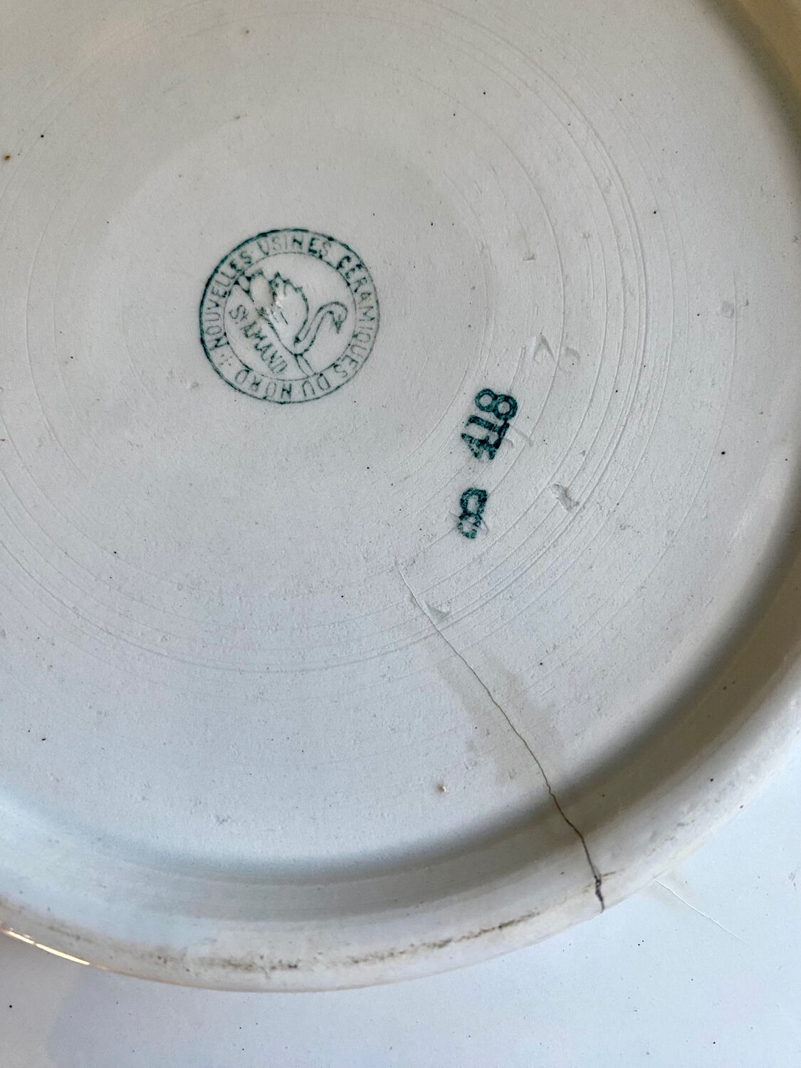 Tureen stamped new ceramic factories of North Saint Amand