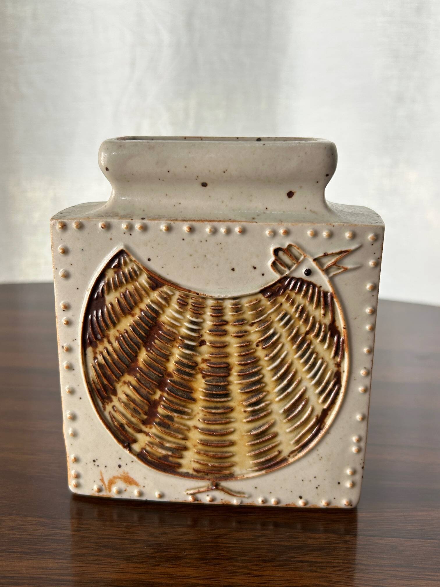 Scandinavian stoneware vase, 1960