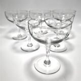 Set of 6 champagne glasses