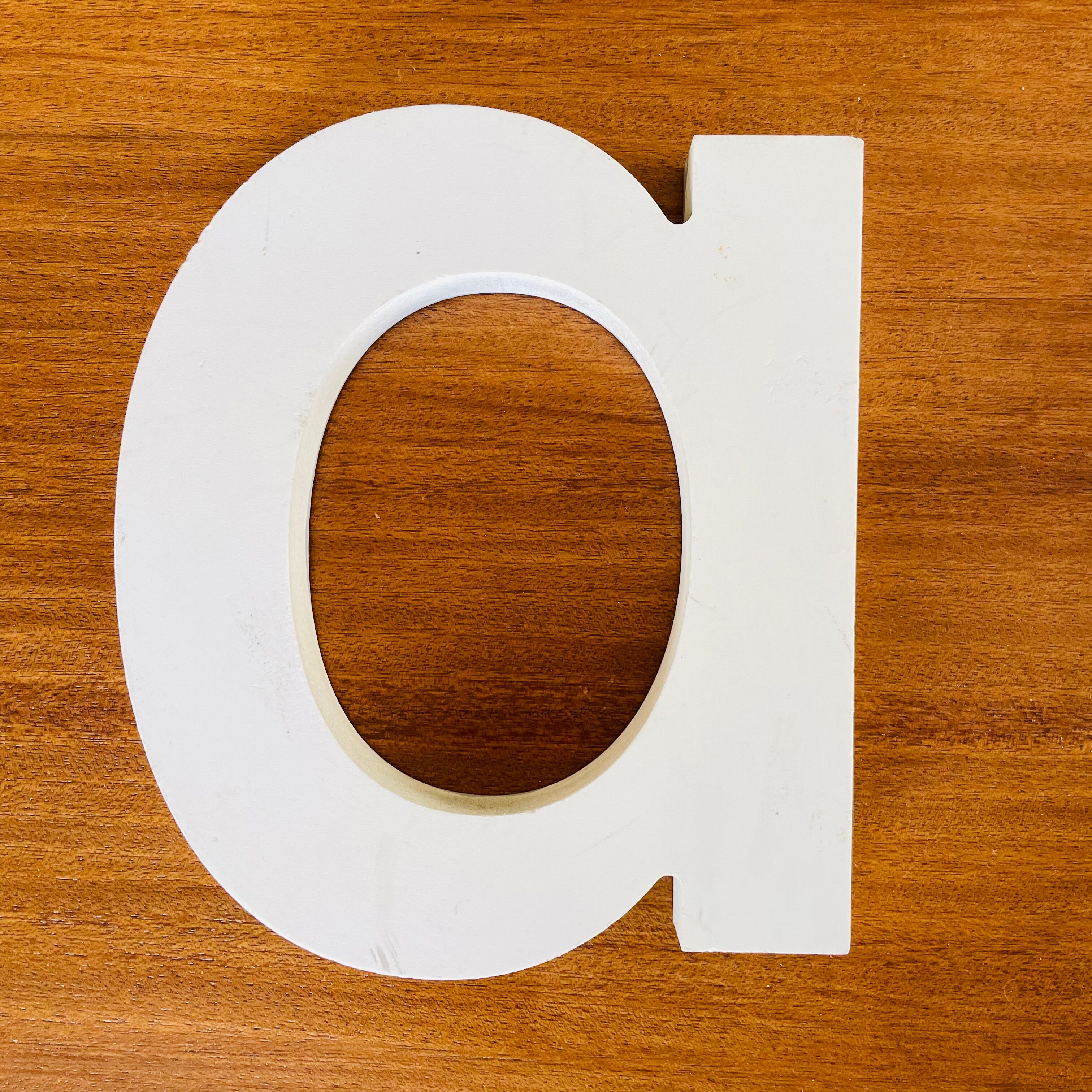 Wooden sign letter "a"