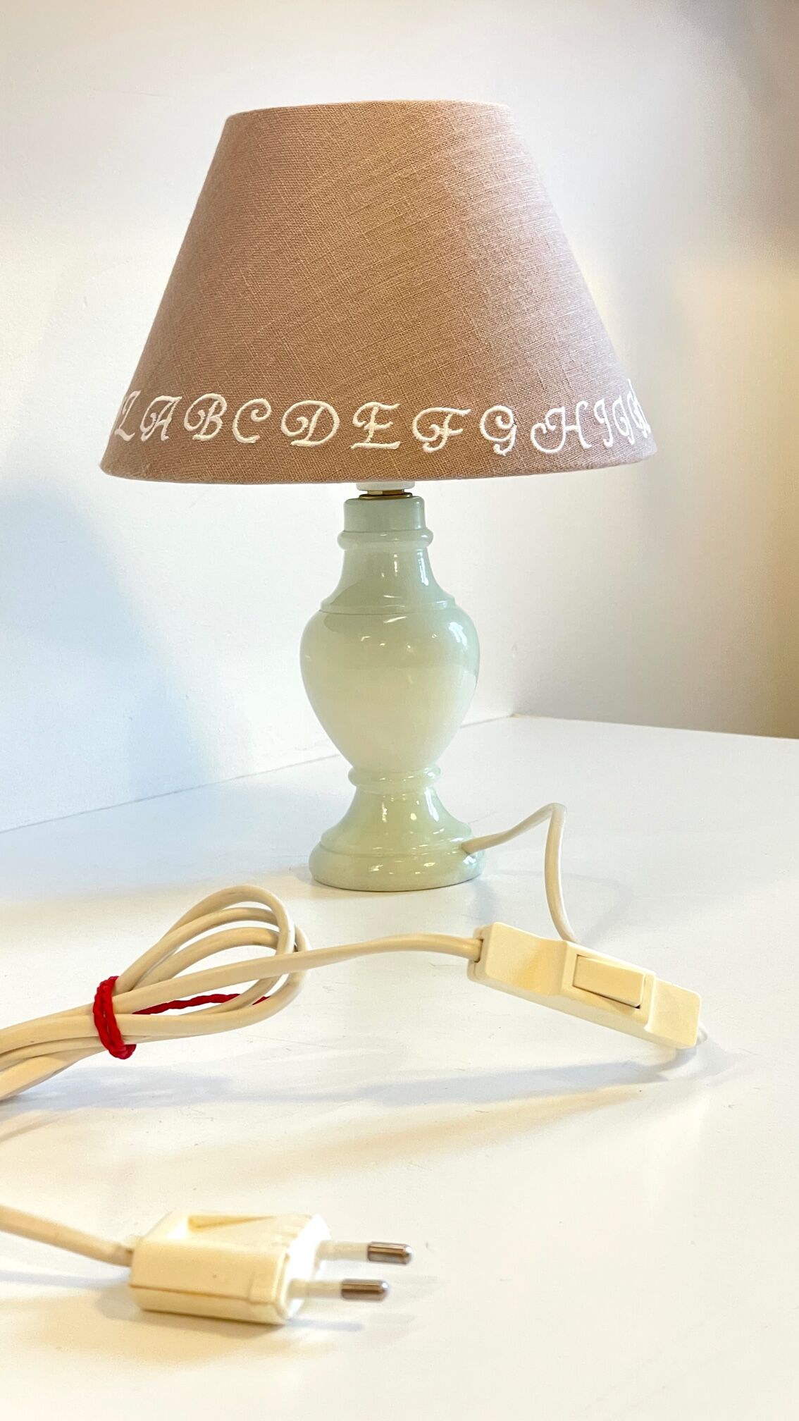 Lamp feet in vintage marble