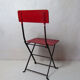 Ancienne chaise de bistrot pliante pour enfant