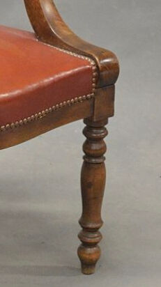 Louis Philippe leather office chair