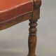Fauteuil de bureau Louis Philippe cuir