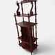 Partition and music cabinet Napoleon III in red wood – Late 19th century