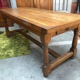 Old farmhouse table in solid oak