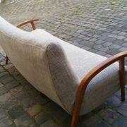 Canapé sofa banquette lit vintage scandinave années  50 60