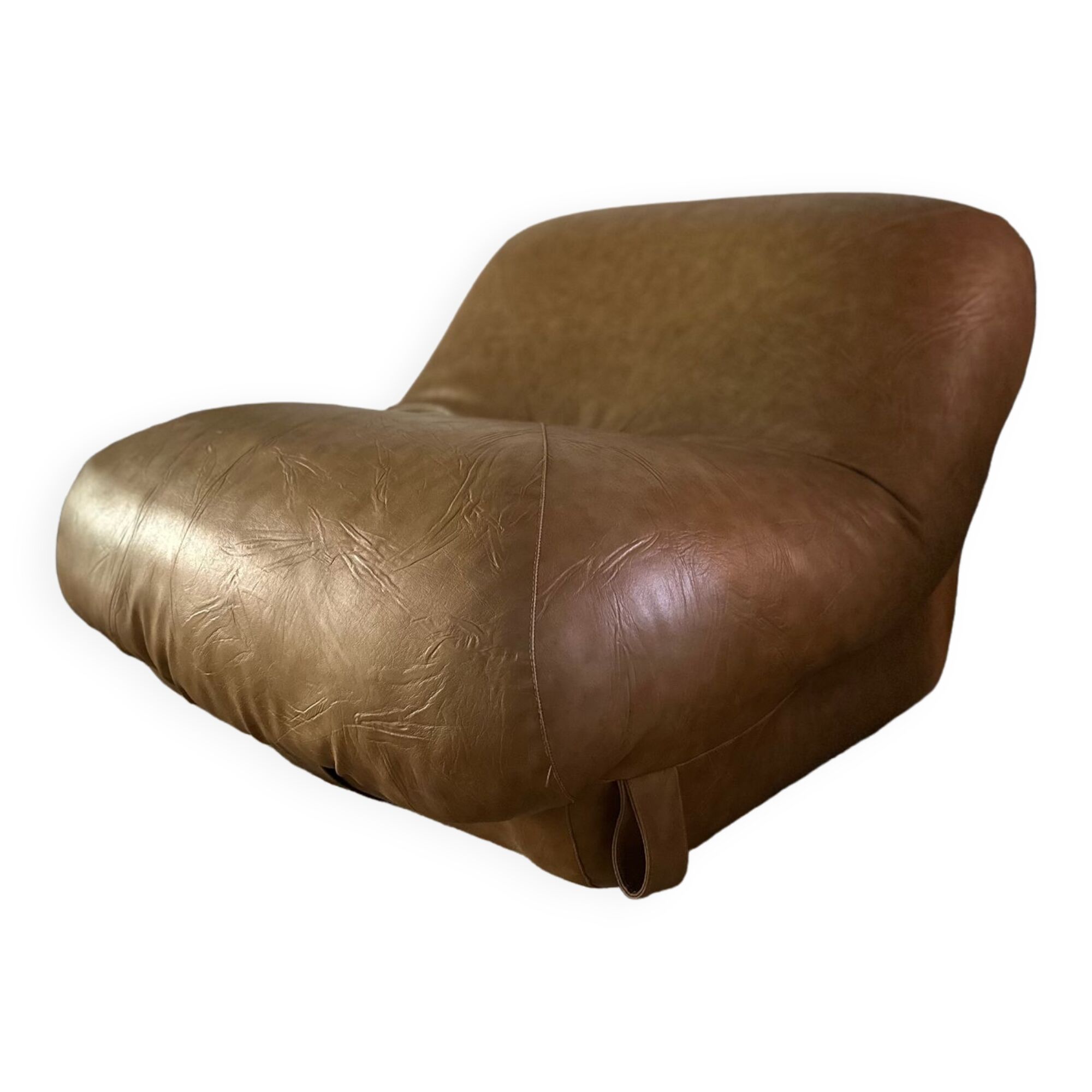 Leatherette armchair