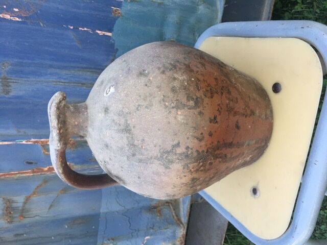 Old terracotta jar 27 cm