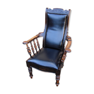 Oak armchair from 19th century