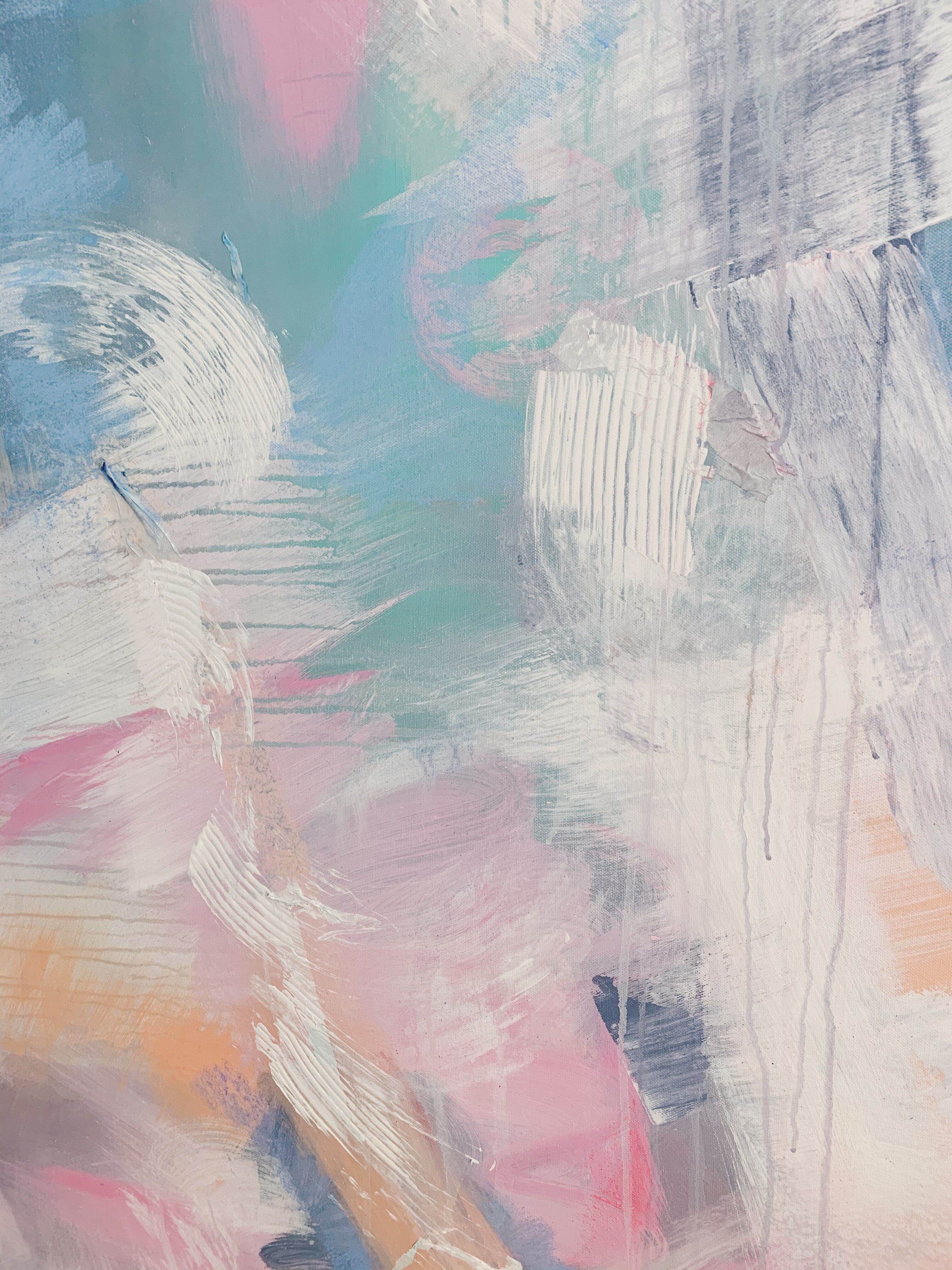 Canvas of modern abstract art, "Take on Me"