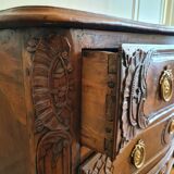 Louis XV period walnut chest of drawers, circa 1760