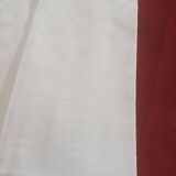 4 white linen damask napkins