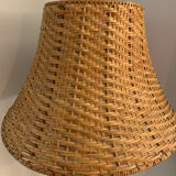 Table lamp wood and wicker