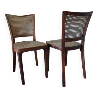 Bentwood cane 1930s pair