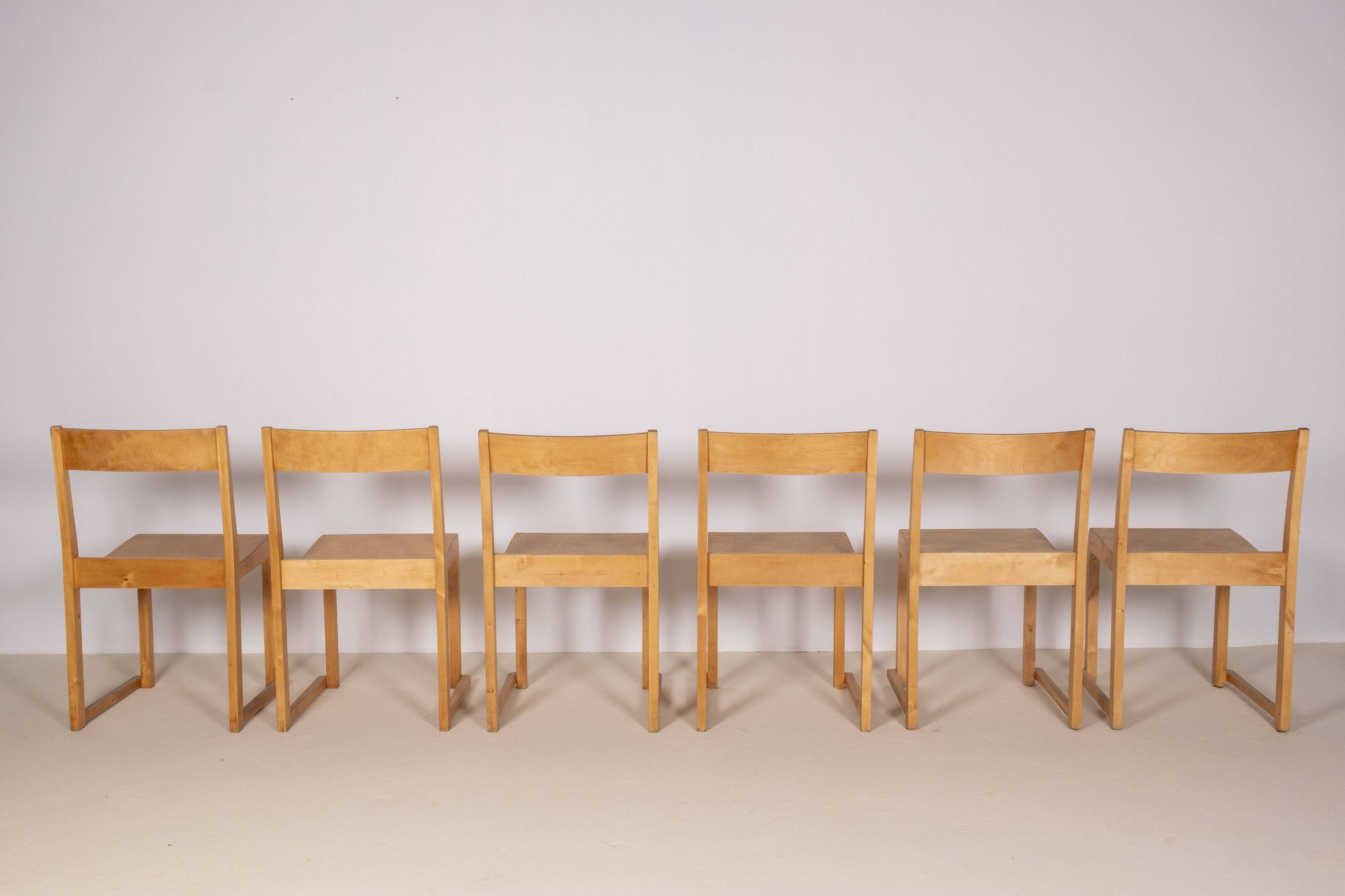 6x Sven Markelius Orchestra Chairs