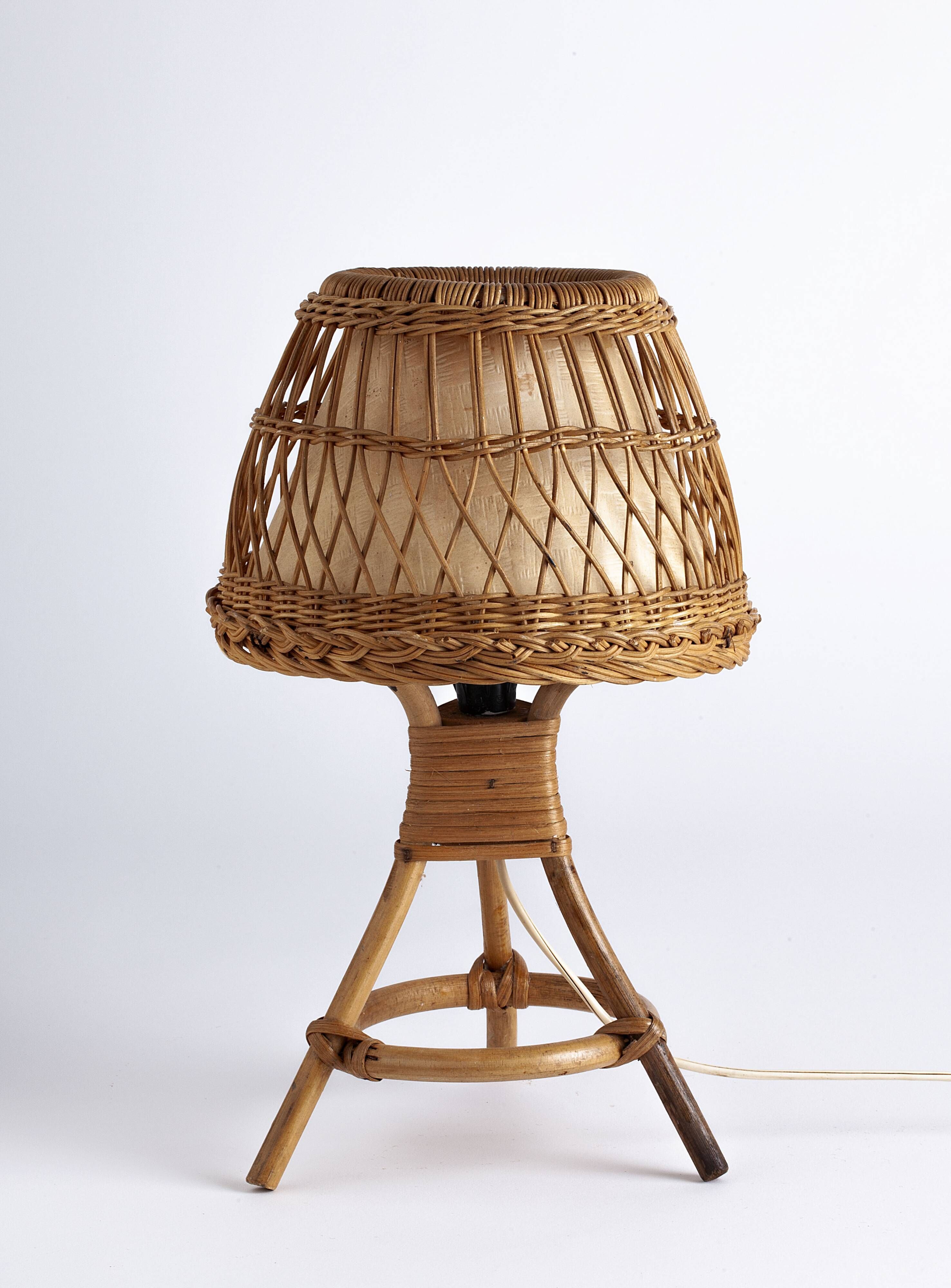 rattan lamp