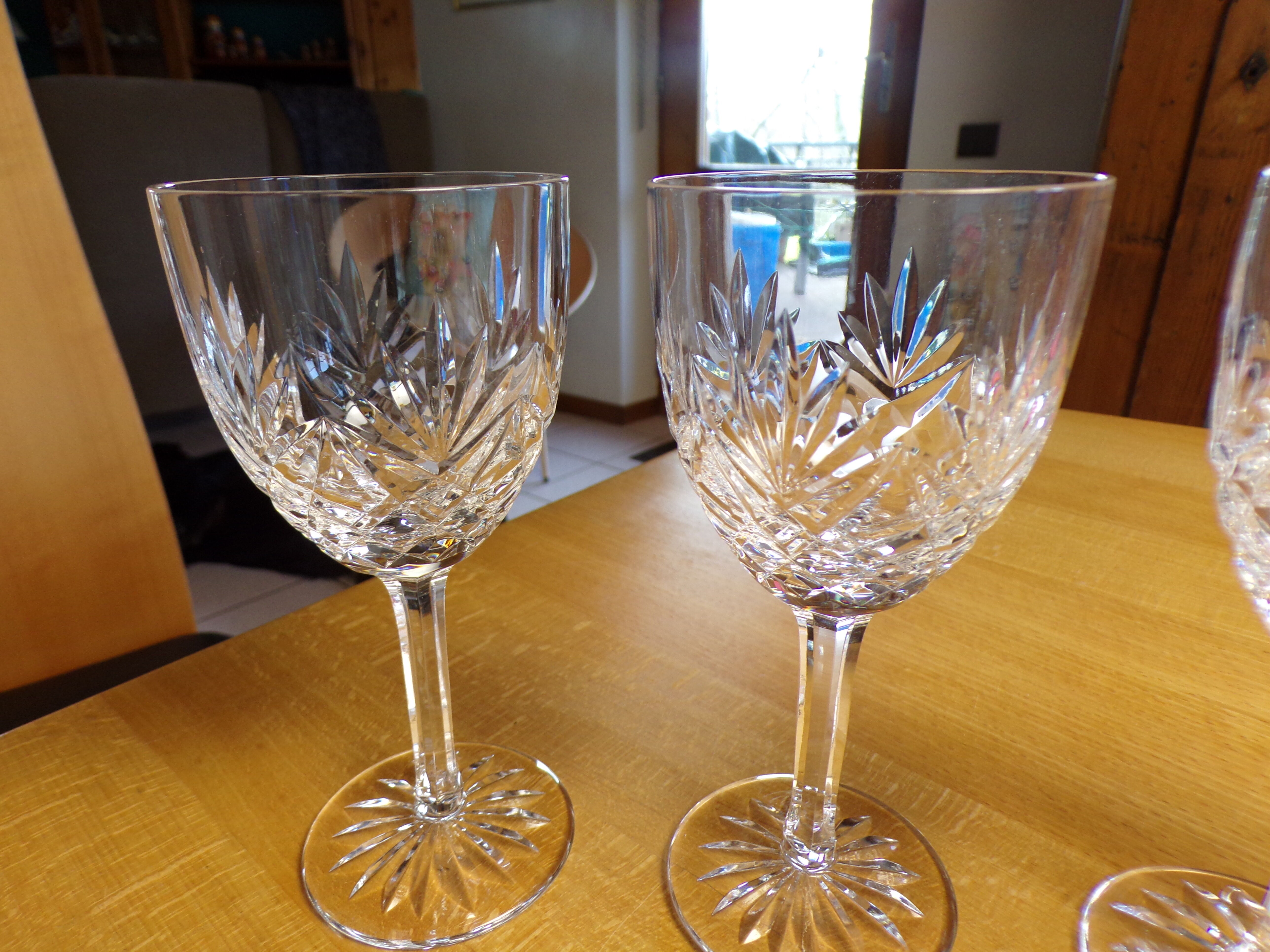 Verres à vins en cristal de Saint Louis