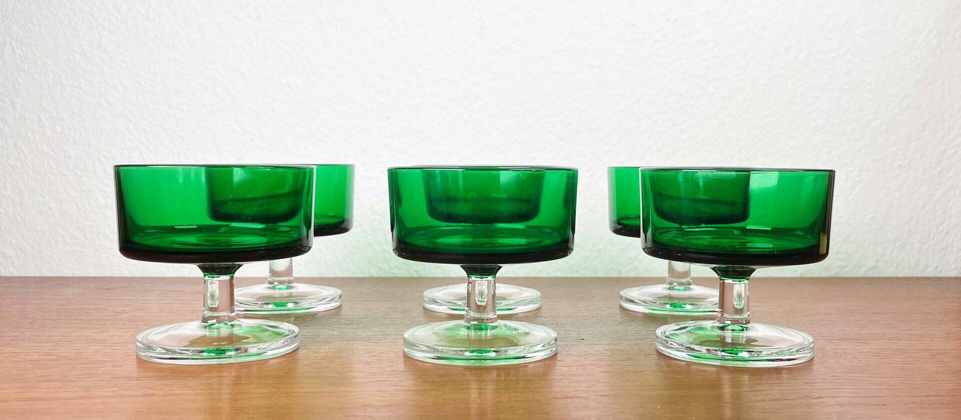 Vintage drinking glasses by Luminarc, 1970s, set of 6.