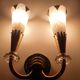 Pair of wall lights from Maison Lunel (Royal Production) Arum model from the 50s