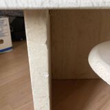 70s travertine nesting tables