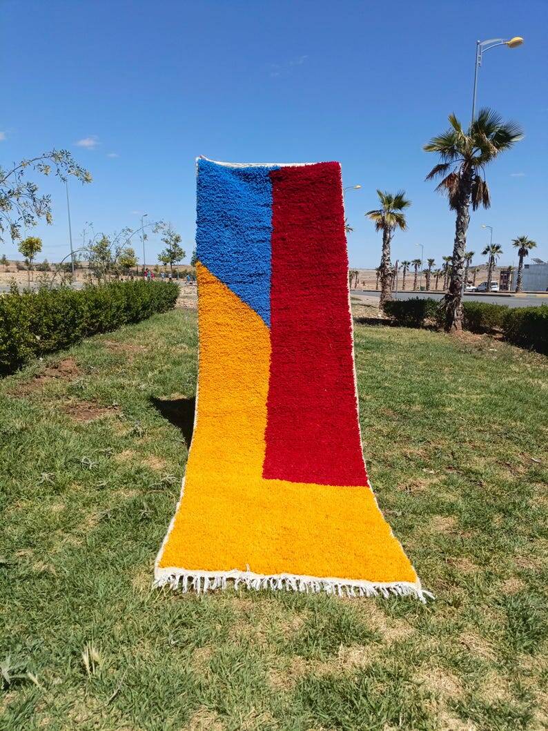 Handmade hallway rug 300cm x 80cm