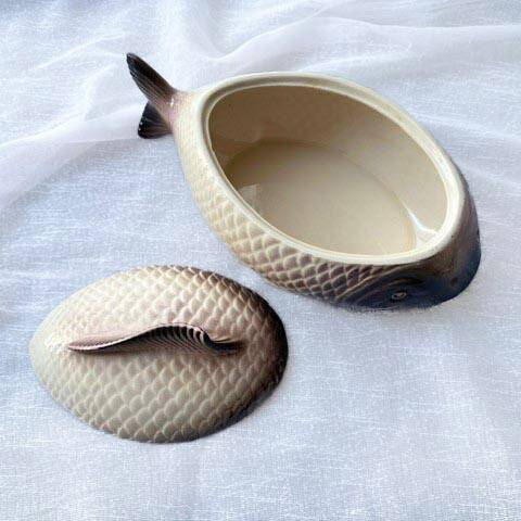 Hand painted soupbowl 'Copenhague' by Longwy