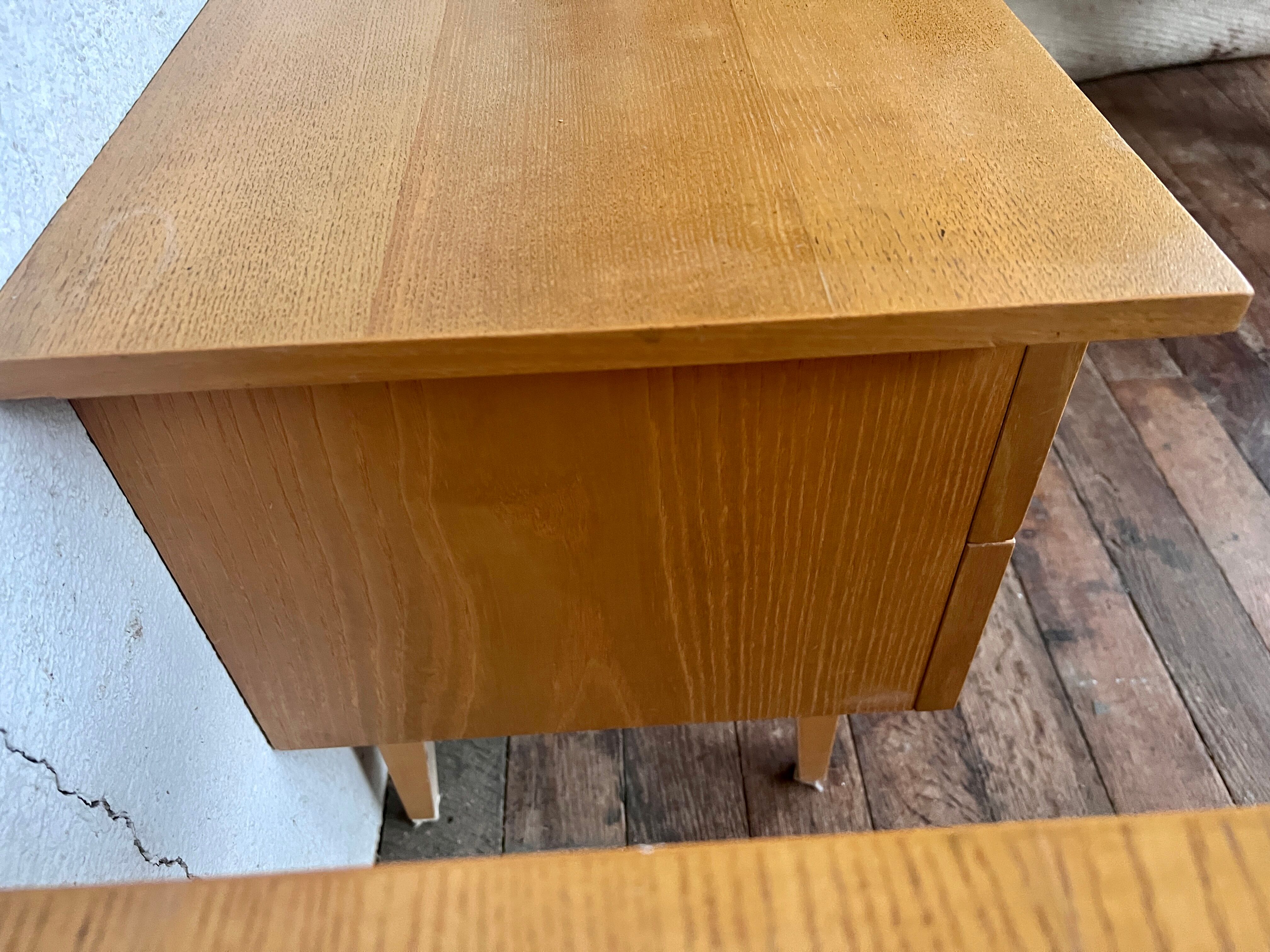 Pair of bedside tables end of vintage sofa