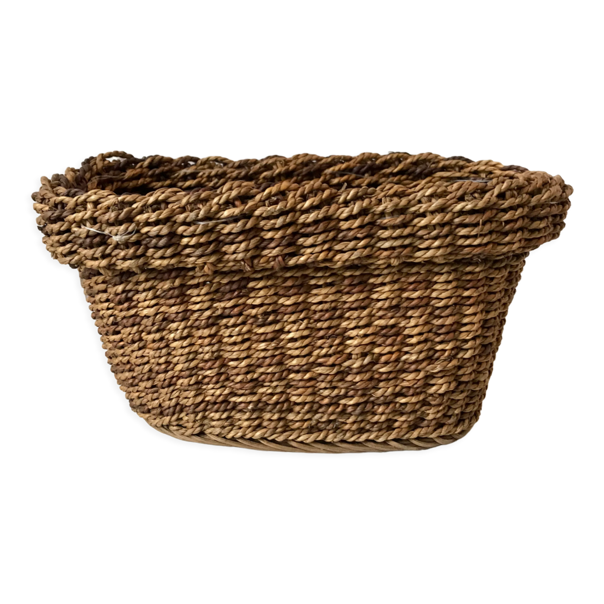 Vintage woven rope basket