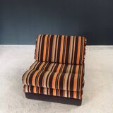 Fold-out extendable lounge chair, 1970s