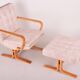 Set of Mid-Century Lounge Set in Oak, 1960s