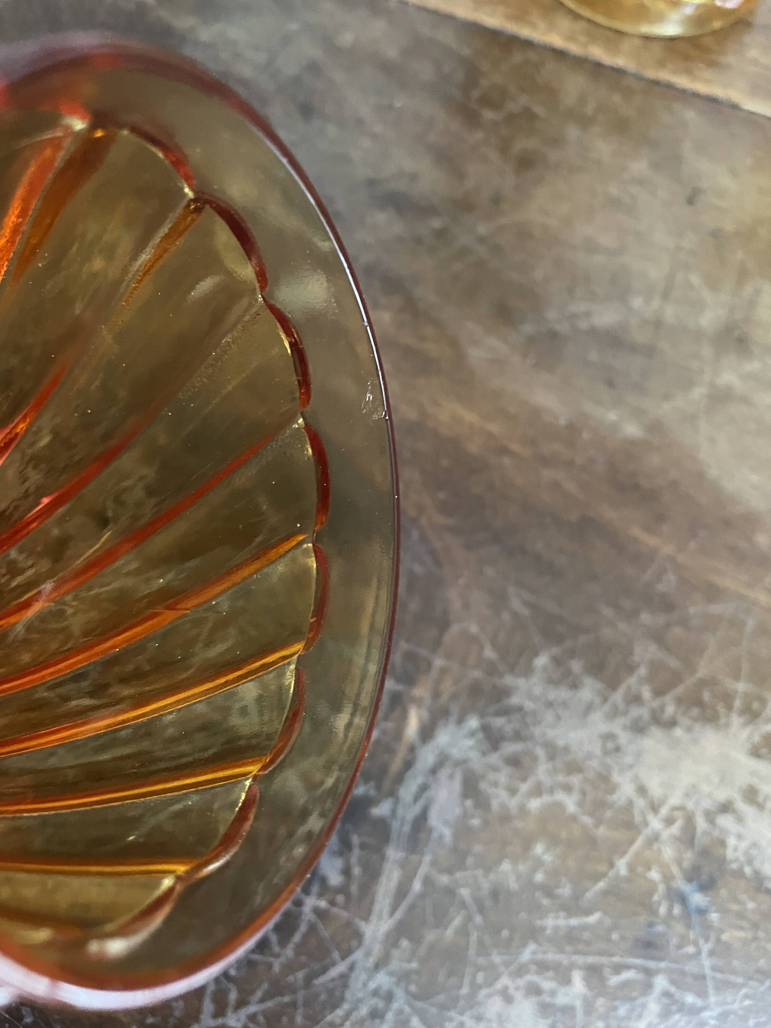 Baccarat amber glasses