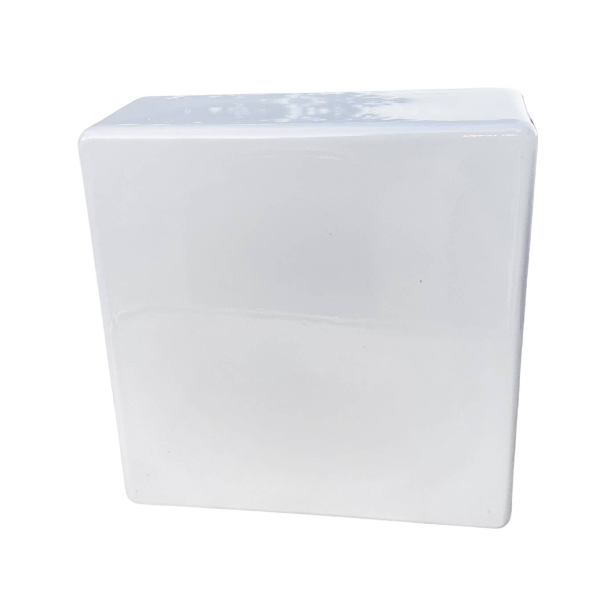 White glass ceiling lamp, RZB Bamberg, Germany, 1970s.