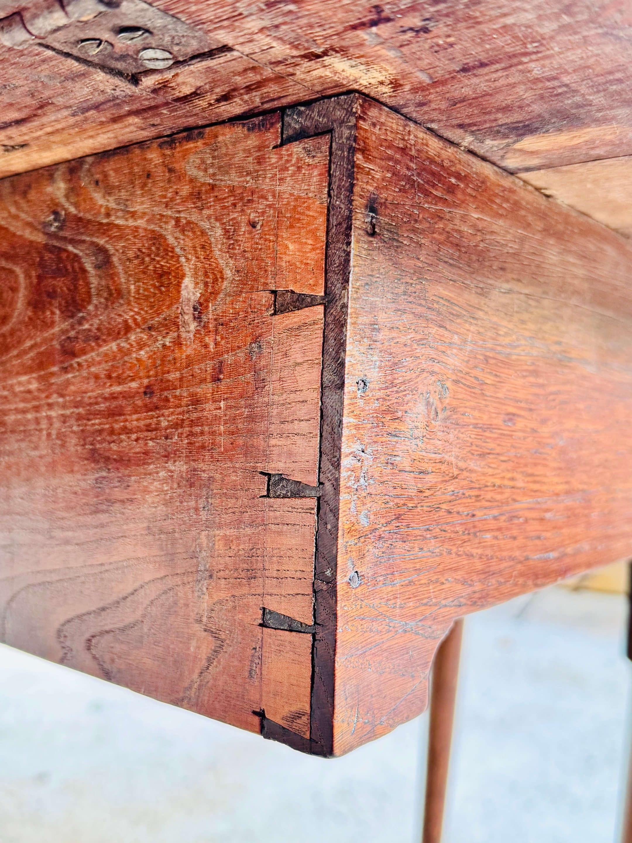 1900 George III solid oak table