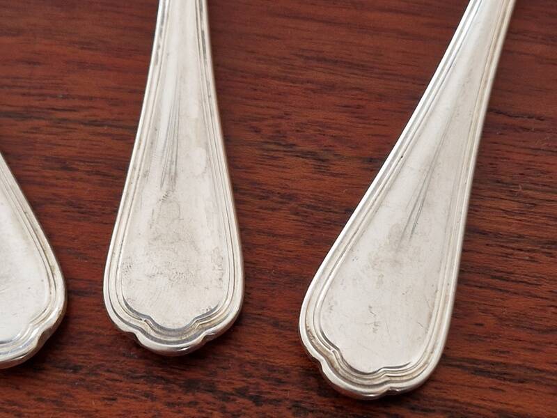 Christofle - Set of 3 fish knives, Spatours model, in silver-plated metal