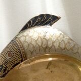 Trinket bowl fish brass