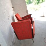 Bauhaus Style Steel & Wood Club Chairs, 1940s, Set of 2